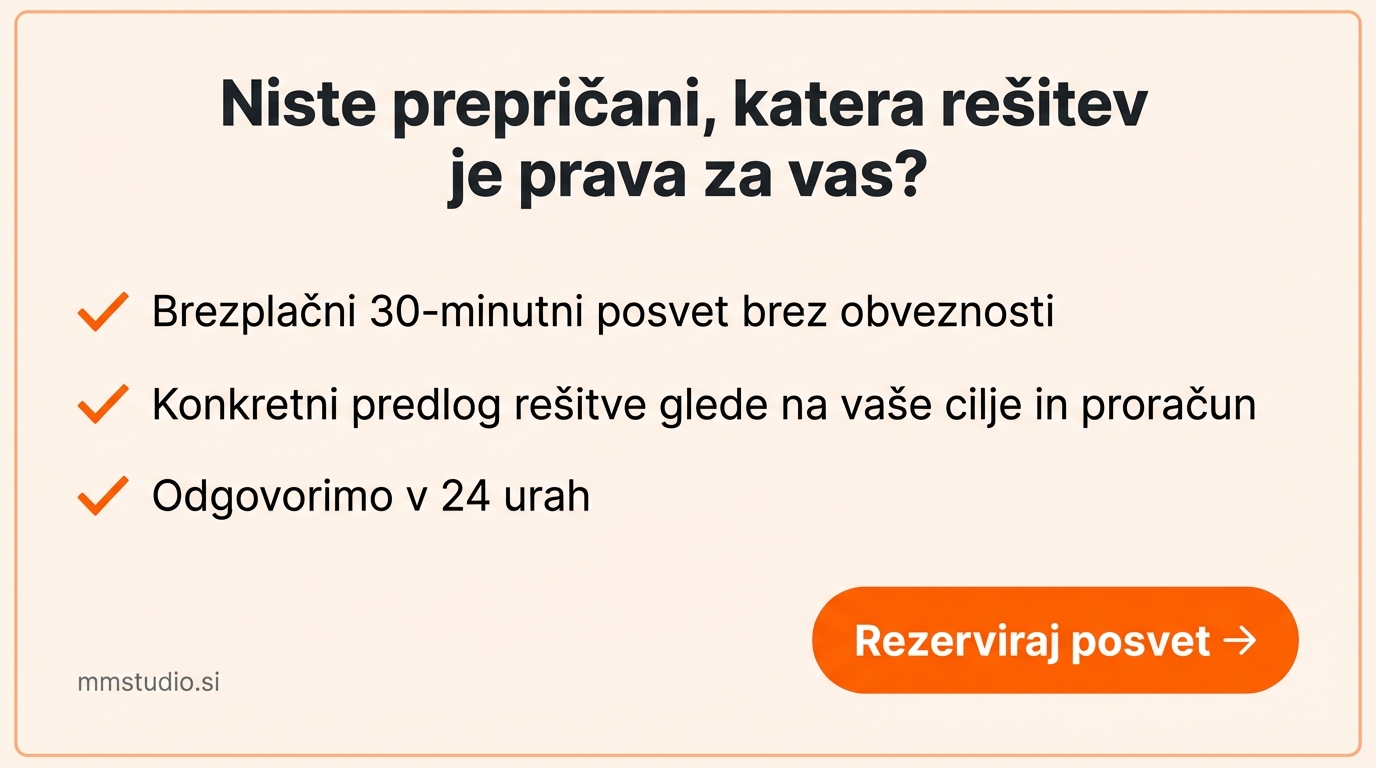 Rezerviraj brezplačni posvet za izbiro prave spletne rešitve – MMStudio