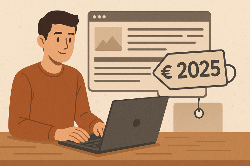 Izdelava spletne strani – cena v 2025